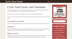 Desktop Screenshot of cysticacnecauses.net