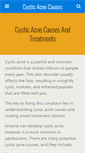 Mobile Screenshot of cysticacnecauses.net