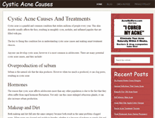 Tablet Screenshot of cysticacnecauses.net